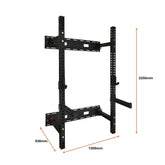 ALPHAGO Wall Mounted Folding Squat Rack DQ129